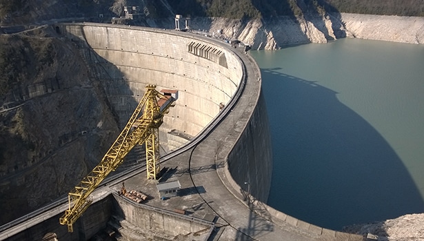 Enguri Dam is a concrete dam in Algeria monitored with Sisgeo instrumentation