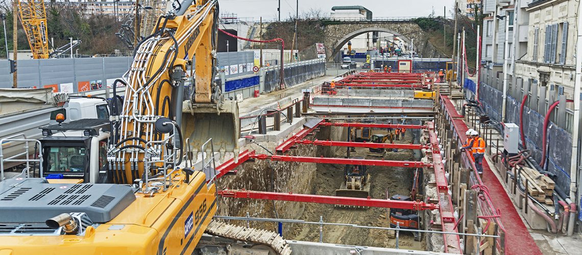 Deep excavation monitoring in urban area, Grand Paris Project. In this huge project Sisgeo installed a large number of geotechnical instruments.